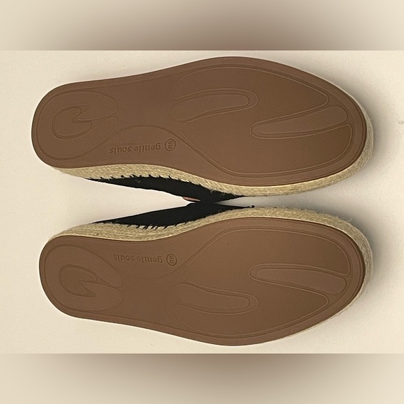 KENNETH COLE, GENTLE SOULS, ESPADRILLES TASSELS, BLACK SUEDE SHOES, WOMEN’S 9M - Picture 6 of 12